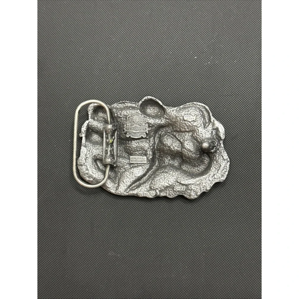 Vintage 1992 Bergamot Brass Works Chinese Dragon Belt Buckle USA